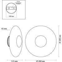 Настенный светильник ODEON LIGHT, LED 13W ADAMAS 4223/13WL