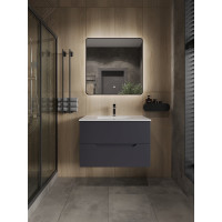 Подвесная тумба с раковиной Orange Line графит Li-80Tug+RA