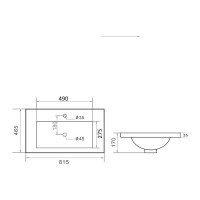 Подвесная тумба с раковиной Orange Line графит Li-80Tug+RA