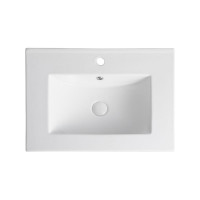 Подвесная тумба с раковиной Orange Line латте бежевый матовый Li-60Tul+RA