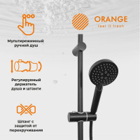 Душевая система Orange черная M05-932b