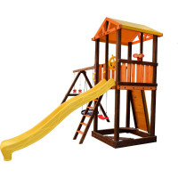 Игровой комплекс (ИК) Perfetto Sport «Pitigliano-4» + качели Паутина СГ000004975
