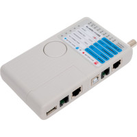 Тестер для витой пары 4в1 IEK ITK RJ45/RJ11/BNC/USB WH3468