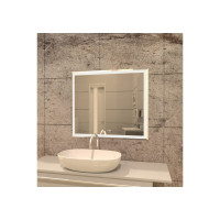 Зеркало MIXLINE "Минио-2" 800х700 (ШВ) сенсорный выключатель, светодиодная подсветка + подогрев 547052