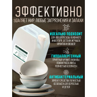 Средство для мытья посуды Ecvols №21 с эфирными маслами Лаванда Мята, гипоаллергенное, канистра 5 л 00.21di5000