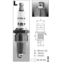 Свеча зажигания LR17YPY A-Line BRISK ALine39