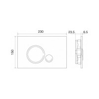 Кнопка смыва BelBagno SFERA цвет-белый BB014-SR-BIANCO