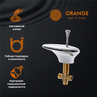 Смеситель на борт ванны ORANGE Ирис, хром M41-333cr
