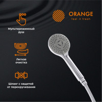 Смеситель на борт ванны ORANGE Ирис, хром M41-333cr
