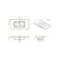 Керамическая раковина BelBagno BB900ETL