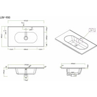 Керамическая раковина BelBagno LOVE LOV-900-LVB