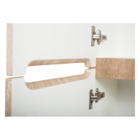 Подвесной шкаф BelBagno Rovere Bianco ETNA-1500-2A-SC-WO-P-L