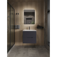 Подвесная тумба с раковиной Orange Line графит Li-60Tug+Ra