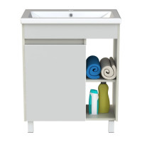Напольная тумба Orange TOPLINE Line с раковиной, белая TLIB60