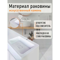 Напольная тумба ORANGE Optima с правой раковиной, под стиральную машину OPD-110TUW+RAR