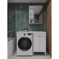 Напольная тумба ORANGE Optima с правой раковиной, под стиральную машину OPD-110TUW+RAR