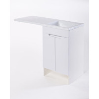 Напольная тумба ORANGE Optima с правой раковиной, под стиральную машину OPD-110TUW+RAR