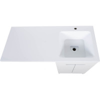 Напольная тумба ORANGE Optima с правой раковиной, под стиральную машину OPD-110TUW+RAR