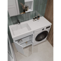 Напольная тумба ORANGE Optima с левой раковиной, под стиральную машину OPD-120TUW+RAL