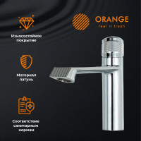 Смеситель для раковины ORANGE SOLE с декором M03-021cr