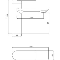Смеситель для раковины ORANGE BERNI M09-021b