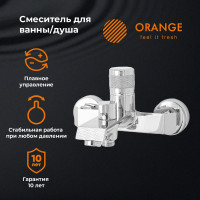 Смеситель для ванны/душа с декором ORANGE Соул M03-100cr