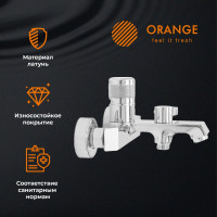 Смеситель для ванны/душа с декором ORANGE Соул M03-100cr
