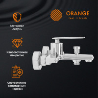 Смеситель для ванны/душа ORANGE Лайн M06-100cr