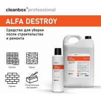 Кислотное пенное моющее средство для уборки после строительства и ремонта CleanBox Professional Alfa DeStroy (Альфа Дестрой) 5л 13395