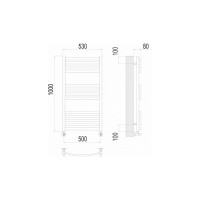 Полотенцесушитель Terminus Палермо П13 500x1000 4670078530769