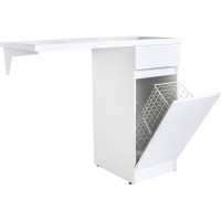 Напольная тумба с правой раковиной под стиральную машину ORANGE OPTIMA c корзиной OPK-40TUW+RAR