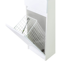 Напольная тумба с правой раковиной под стиральную машину ORANGE OPTIMA c корзиной OPK-40TUW+RAR