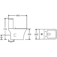 Безободковый унитаз-компакт Orange C02-000w с микролифтом, белый