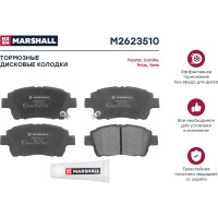 Тормозные колодки дисковые передние Toyota Corolla IX E120 01- / Prius I, II 00- / Yaris I 99- MARSHALL M2623510