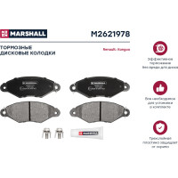 Колодки тормозные дисковые передние Renault Kangoo I 97- MARSHALL M2621978