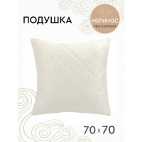 Подушка Василиса 70x70 микрофибра шерсть мериноса П/ 104