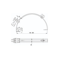 Держатель круглого проводника IEK 6-8мм для конька, оцинкованная сталь ZDP80-11-4-68