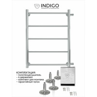 Полотенцесушитель INDIGO Line бок подключение 1" - 1/2 60/50, м/о 50 см LLSW60-50-б/п-50
