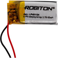Аккумулятор ROBITON LP451124 3.7В 65мАч 15737
