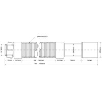 Гофра McAlpine 1.5 м-32x40x50 MRMF115S