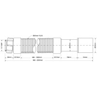 Гофра McAlpine 2 м-32x40x50 MRMF120S