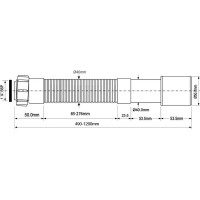 Гофра McAlpine длина 470-1200 мм, 1 1/4-40/50 MRMF5-12