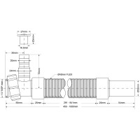 Гофра McAlpine с носиком, 1 м-32 MRMF1W