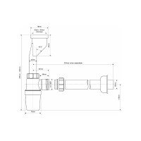 Сифон для писсуара McAlpine со смещением d32-40 HC2PO-40
