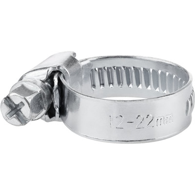 Обжимной хомут MasterProf 9 мм, цинк, 12-20 мм, 2 шт. ИС.140847