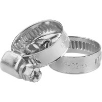 Обжимной хомут MasterProf 9 мм, цинк, 12-20 мм, 2 шт. ИС.140847