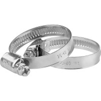 Обжимной хомут MasterProf 9 мм, цинк, 25-40 мм, 2 шт. ИС.140850