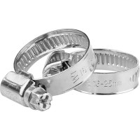 Обжимной хомут MasterProf 9 мм, цинк, 16-25 мм, 2 шт. ИС.140848