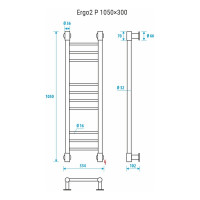Полотенцесушитель ENERGY ERGO2 P 1050x300 УТ-УТ-01049