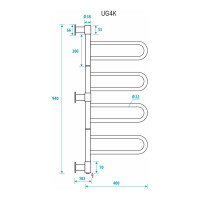 Полотенцесушитель ENERGY U chrome G4K УТ-УТ-01046